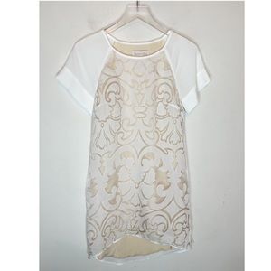 Keepsake the Label Cream Mini Shift Dress. Size XS
